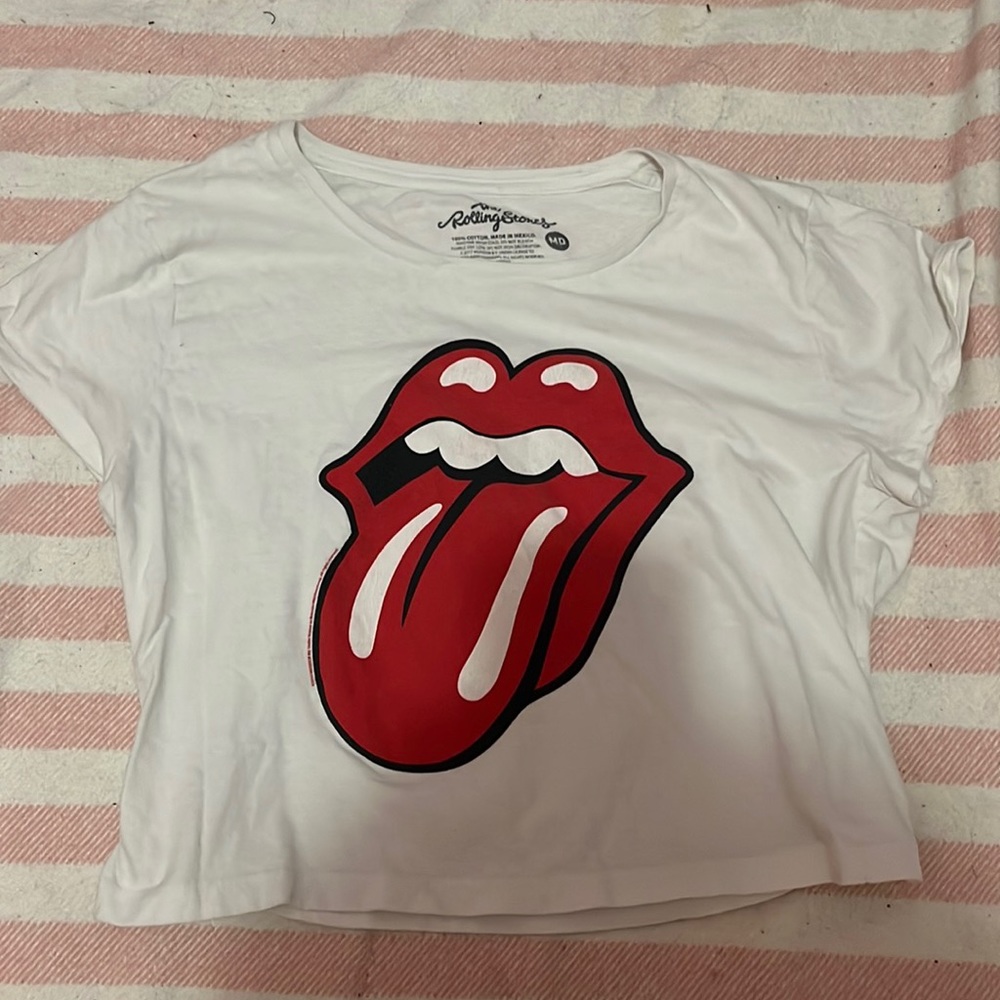 Rolling Stones Cropped T-Shirt